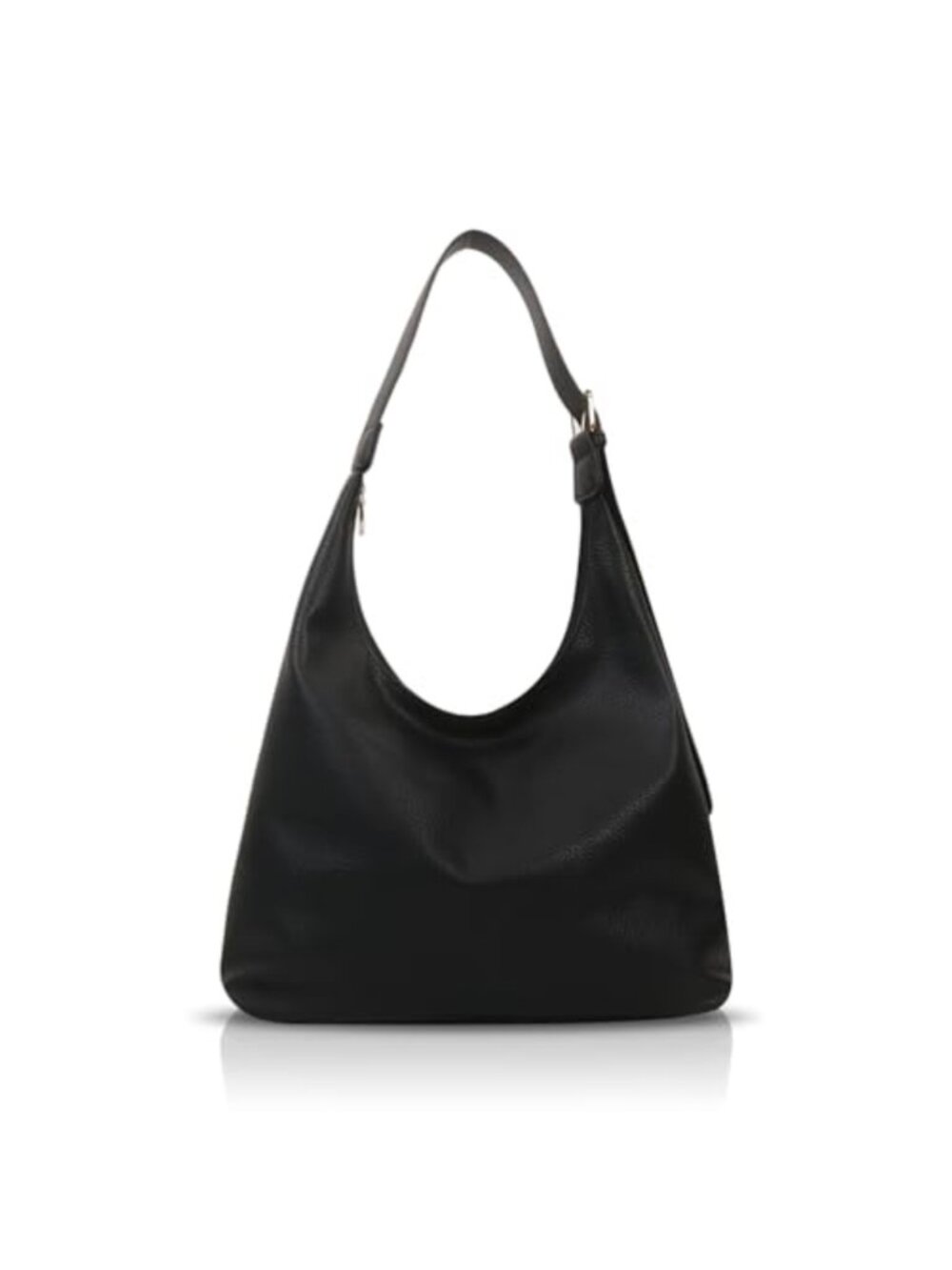 Hobo Tote Bag PU Leather Large Shoulder Bag Zip Handbag Work School